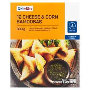PnP Cheese & Corn Samoosas 12 Pack 300g
